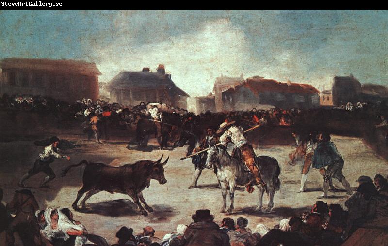Francisco de Goya Village Bullfight